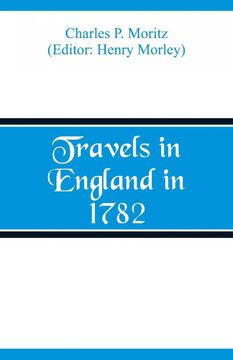 portada Travels in England in 1782 
