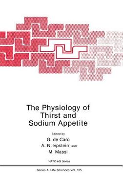 portada The Physiology of Thirst and Sodium Appetite (en Inglés)