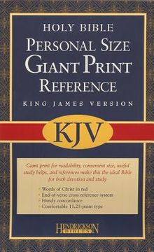 portada personal size giant print reference bible-kjv (en Inglés)
