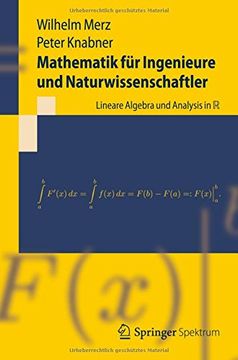 portada Mathematik für Ingenieure und Naturwissenschaftler: Lineare Algebra, Analysis in r (Springer-Lehrbuch) (en Alemán)
