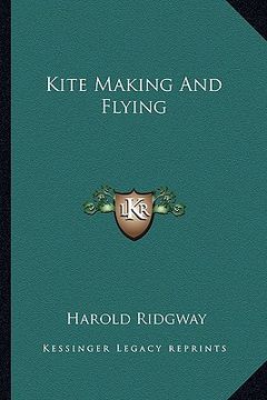 portada kite making and flying (en Inglés)