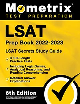 portada Lsat Prep Book 2022-2023: Lsat Secrets Study Guide, 3 Full-Length Practice Tests Including Logic Games, Analytical Reasoning, and Reading Comprehension, Detailed Answer Explanations: [6Th Edition] (en Inglés)