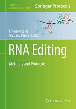 portada Rna Editing: Methods and Protocols (Methods in Molecular Biology, 2181) (en Inglés)