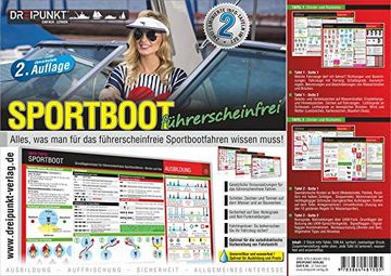 portada Info-Tafel-Set Sportboot Fï¿ ½Hrerscheinfrei: Grundlagenwissen Fï¿ ½R das Fï¿ ½Hrerscheinfreie Sportbootfahren - Binnen & see (en Alemán)