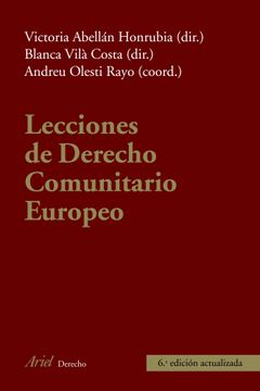 portada Lecciones de Derecho Comunitario Europeo (in Spanish)