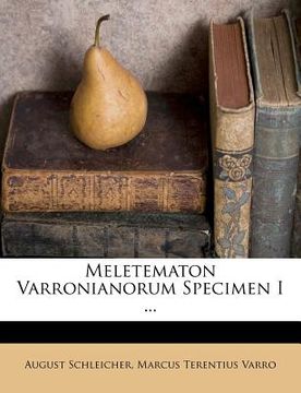 portada Meletematon Varronianorum Specimen I ... (in Latin)