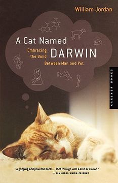 portada a cat named darwin: embracing the bond between man and pet