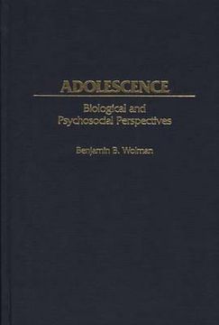 portada adolescence: biological and psychosocial perspectives (in English)
