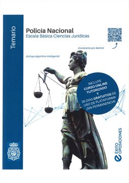 portada Temario Policía Nacional Escala Básica Ciencias Jurídicas (in Spanish)