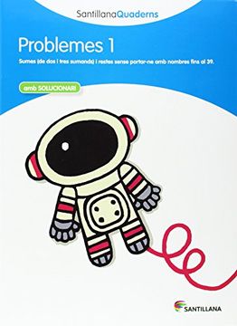 portada Problemes 1 amb Solucionari Santillana Quaderns (en Catalá)
