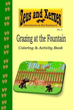 portada Grazing at the Fountain Coloring & Activity Book (en Inglés)