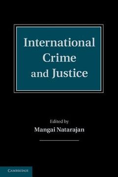 portada International Crime and Justice Paperback (en Inglés)