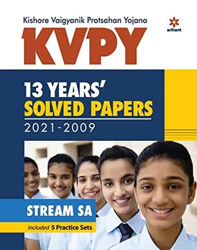 portada Kvpy 13 Years Solved Papers 2021-2009 Stream sa (en Inglés)
