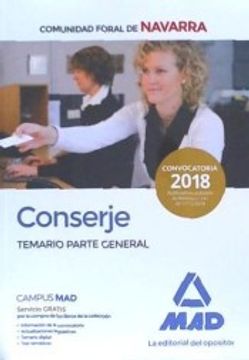 portada Conserje de la Comunidad Foral de Navarra. Temario Parte General (in Spanish)