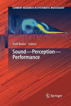 portada Sound - Perception - Performance (en Inglés)