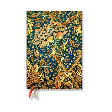 portada Paperblanks | 2024 Morris Windrush | William Morris | 18-Month Flexi | Midi | Horiztonal | 224 pg | 80 gsm (en Inglés)