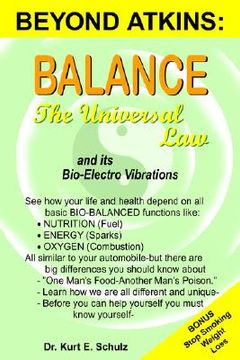 portada balance - the universal law: and its bio-electro vibrations (in English)