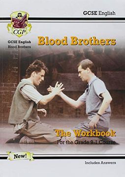 portada New Grade 9-1 Gcse English - Blood Brothers Workbook (Includes Answers) (in English)