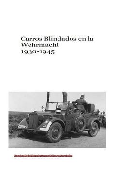 portada Carros Blindados en la Wehrmacht 1930-1945