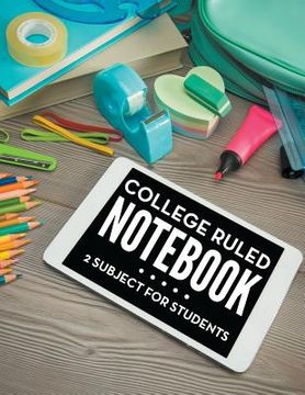 portada College Ruled Notebook - 2 Subject For Students (en Inglés)
