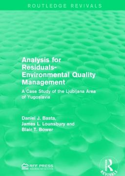 portada Analysis for Residuals-Environmental Quality Management: A Case Study of the Ljubljana Area of Yugoslavia (in English)