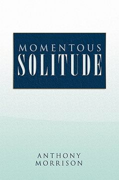 portada momentous solitude (en Inglés)