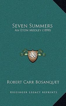 portada seven summers: an eton medley (1890) (en Inglés)