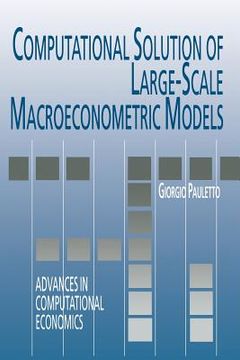 portada computational solution of large-scale macroeconometric models