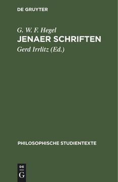 portada Jenaer Schriften (en Alemán)