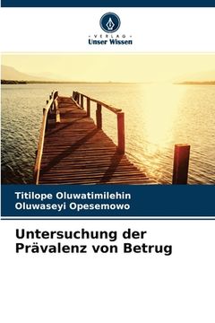 portada Untersuchung der Prävalenz von Betrug (en Alemán)