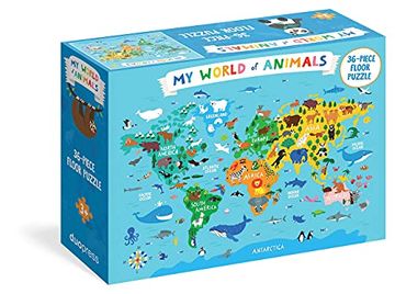 portada My World of Animals 36-Piece Floor Puzzle (en Inglés)
