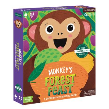 portada Monkey’S Forest Feast Cooperative Game From Mudpuppy, Great for Family Game Night, Easy to Play, Teaches Counting, Simple Math, and Color Matching, Ideal for 2+ Players, Ages 4+, Instructions Included