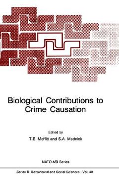 portada biological contributions to crime causation (en Inglés)