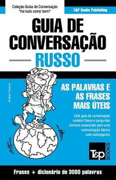 portada Guia de Conversação Português-Russo e vocabulário temático 3000 palavras (en Portugués)