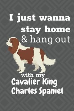 portada I just wanna stay home & hang out with my Cavalier King Charles Spaniel: For Cavalier King Charles Spaniel Dog Fans (in English)