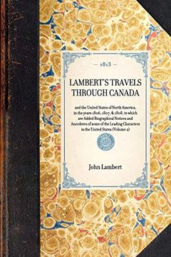 portada Lambert's Travels Through Canada Vol. 2 (in English)