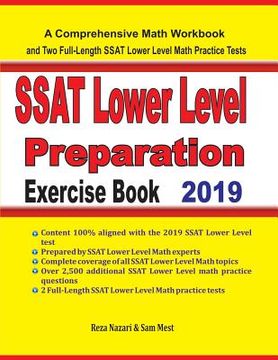 portada SSAT Lower Level Math Preparation Exercise Book: A Comprehensive Math Workbook and Two Full-Length SSAT Lower Level Math Practice Tests