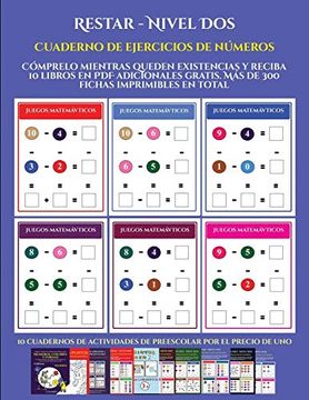 portada Cuaderno de Ejercicios de Números (Restar - Nivel Dos): Cómprelo Mientras Queden Existencias y Reciba 12 Libros en Adicionales Gratis. Más de. En Total (Cuaderno de Ejercicios de Numeros) (in Spanish)