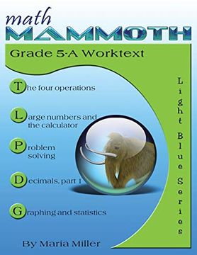 portada Math Mammoth Grade 5-a Worktext (en Inglés)