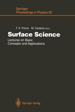 portada surface science: lectures on basic concepts and applications (in English)