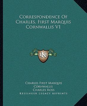 portada correspondence of charles, first marquis cornwallis v1 (en Inglés)