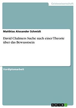 portada David Chalmers Suche Nach Einer Theorie Über das Bewusstsein (in German)