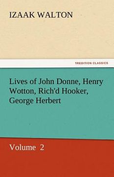 portada lives of john donne, henry wotton, rich'd hooker, george herbert (in English)