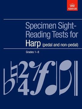 portada Specimen Sight-Reading Tests for Harp, Grades 1-8 (Pedal and Non-Pedal) (Abrsm Sight-Reading) (en Inglés)