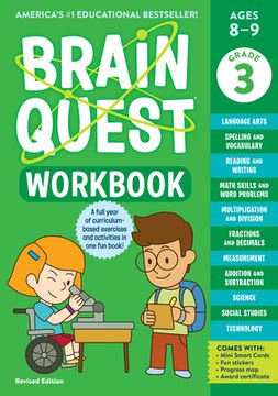 portada Brain Quest Workbook: 3rd Grade Revised Edition (Brain Quest Workbooks) (en Inglés)