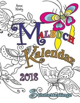 portada Malbuch Kalendar 2018 Schmetterlinge