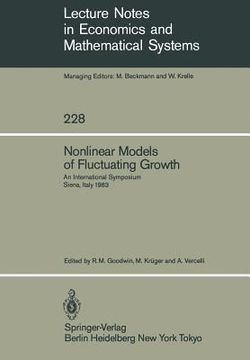 portada nonlinear models of fluctuating growth: an international symposium siena, italy, march 24-27, 1983