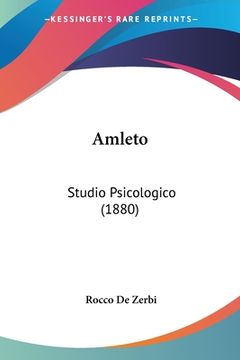 portada Amleto: Studio Psicologico (1880) (in Italian)
