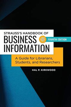 portada Strauss'S Handbook of Business Information: A Guide for Librarians, Students, and Researchers (en Inglés)