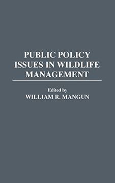 portada Public Policy Issues in Wildlife Management (en Inglés)